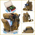 Compact Fishing Tackle Bag  Fishing Bag With Tackle Box And Rod Holder Outdoor