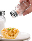 Glass Salt And Pepper Shaker Set     2 Pack  Classic Retro Style  Stainless Steel