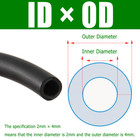 Od 4-38mm Id 2-32mm Fluorine Rubber Fuel Tubing Petrol Diesel Oil Line Hose Pipe