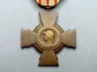 Combatant s Cross  Antique French Military Medal  Wwi Wwii  1914 1918  1939 1945