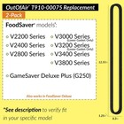 Upper And Lower Gasket Replacements For Foodsaver  2 Foam Gaskets  - Black