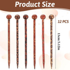 Boho Vintage Wood Hair Sticks Japanese Wooden Hair Sticks For Buns Hairpin