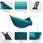 Lightweight Portable Nylon Camping Hammock With Tree Straps