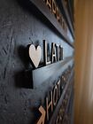 Light Wooden Letter   Black Wooden Rails Menu Board  Changeable Letter Board