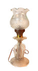 Vintage Hobnail Clear Glass Decorative Lamp Ornate Design Leviton 600 W 250-12 