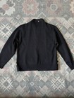 Vintage 60s Wool Cardigan With Suede Details