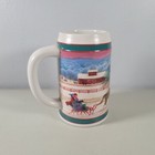 Miller High Life Stein 1980s Beer Mug 6  To The Best Holiday Traditions Barware 