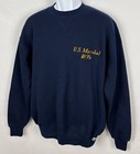 Vintage Russell Athletic U s  Marshall Blue Crewneck Sweater Men   s Xl Usa Made