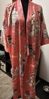 Vintage Japanese Kimono Robe Pink Satin Classic Design Size Os