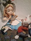 Vintage Disney Gallery Markrita Alice In Wonderland Figurine Jewelry Box W  Pin