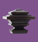 Square Oil-rubbed Bronze Curtain Rod Finials Set Of 2 Home Decorators Collection