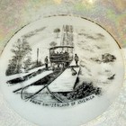 Mauch Chunk Pennsylvania Pa Antique Switzerland Souvenir Trinket Dish Plate