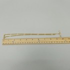 Vintage 9k Yellow Gold Tbar Watch Chain Necklace Dog Clip Clasp Full Hallmarks