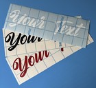 Custom Lettering Decals Vinyl Stickers Weatherproof Uv Resistant Colors   Sizes