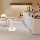 45x55cm Coffee Table For Living Room Circle Center Table Black And Apricot