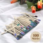 Zikani Regular Stick Rainbow Tip Matches 4 Inch Refill For Cloche Jar 100 Pcs