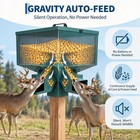 4-ports Gravity Feeder Zinc-plated 80 Lbs For Deer Turkey Big Wild Game Hunting