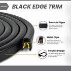 Edge Trim Black Large  Fits Edge 1 4 Inch  Length 10 Feet  3 05 Meter 