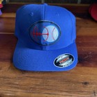 Flexfit Unisex Blue Stretch Fit Solid Baseball Cap Hat Size L xl
