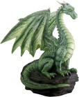 Miniature Green Dragon Figurine  Hand-painted Fantasy Art For Kids   Collectors