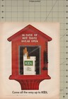 Kool Cigarettes In Case Of Hot Taste Break Open Vintage Magazine Print Ad 1970