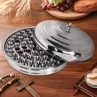 Communion Tray Set  1 Stainless Steel Bread Tray  wells    72 Stainless Steel   