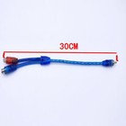 2x 12  Rca Audio Jack Cable Y Splitter Adapter 1 Male To 2 Female Plug 2 Pcs