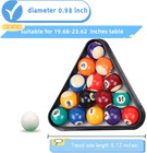 16pcs Small Tabletop Pool Table Balls  Small Pool Cue Balls Full Set  Indoor Tab