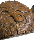 Antique Ooak Hand Carved Wood Appliqu   Architectural Salvage Trim Pediment
