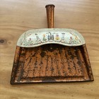 Vintage J v  Reed Metal Dustpan With Handle M  Taber Dutch Amish Folk Design