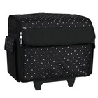 Rolling Sewing Machine Case Portable Tote 7 Storage Compartment Wheels New