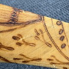Vintage Australian Aboriginal Made Boomerang  Wood Burned Art Souvenir 18 