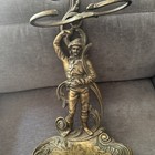 Vintage Maritime Seaman s Brass Umbrella Stand Young Man French Ornate