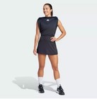 Sz M- Adidas Women   s Aero Ready Transformative Tennis Dress  Flash Aqua  black 