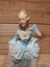 Victorian Blue Dressed Lady Planter Vintage