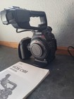 Canon Eos C100 Cinema Eos Camera Body W mic Ext  2 Batteries And Padded Case