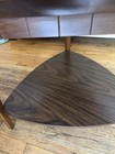 Vintage Mersman Mid Century Modern Guitar Pick Triangle 2-tier End Table 45-5