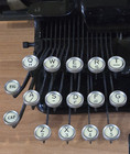 Vtg Antique Remington  Portable Manual Typewriter Rem-blick Black