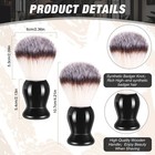 2 Pack Men Shaving Brush wet Shave Using Cream   Soap Synthetic Hair Tool With H