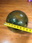 Large Vintage Japanese Green Glass Fishing Float 8    Marked Hand-blown Buoy