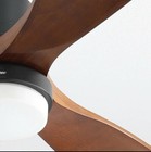 Sofucor 52 In  Indoor outdoor Wood Ceiling Fan With 6 Speed Remote Control