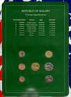 Coin Sets Of All Nations Malawi 1995-1996 Unc 1 Kwacha 50 20 Tambala 96 