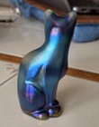 Fenton Favrene Gift Shop Exclusive Hand-painted Stylized Cat Signed By M  Archer