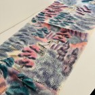 Pastel Hillside  b 14x62 Long Vintage Japanese Hand Painted Silk Fabric Rx62