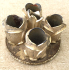 Ladies  Vintage Avon Lipstick Holder Gold Tone Metal 4 Rosebuds  New York