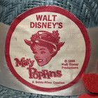 Vintage 1964 Walt Disney   s Mary Poppins Straw With Flowers Hat - Disneyland