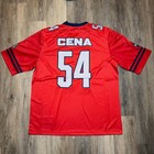 Wwe Authentic John Cena Final Match Football Jersey 54 Springfield Washington Dc