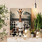 Diy Paint By Numbers Cute Giraffe Unframed Canvas Art 16x20 Inch