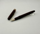 Vintage Omas Extra Bordeaux   Burgundy Resin Fountain Pen 14k Gold Nib