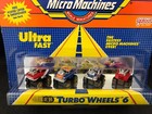 Vintage Micro Machines Ultra Fast - Turbo Wheels  6 - 6400  1980 s 